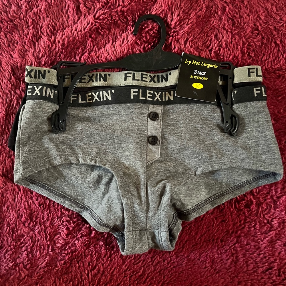 Flexin boy shorts girls underwear size medium